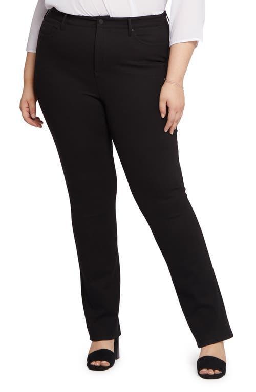 NYDJ Plus Size Marilyn 5-Pocket Straight Leg Stretch Ponte Pants Product Image