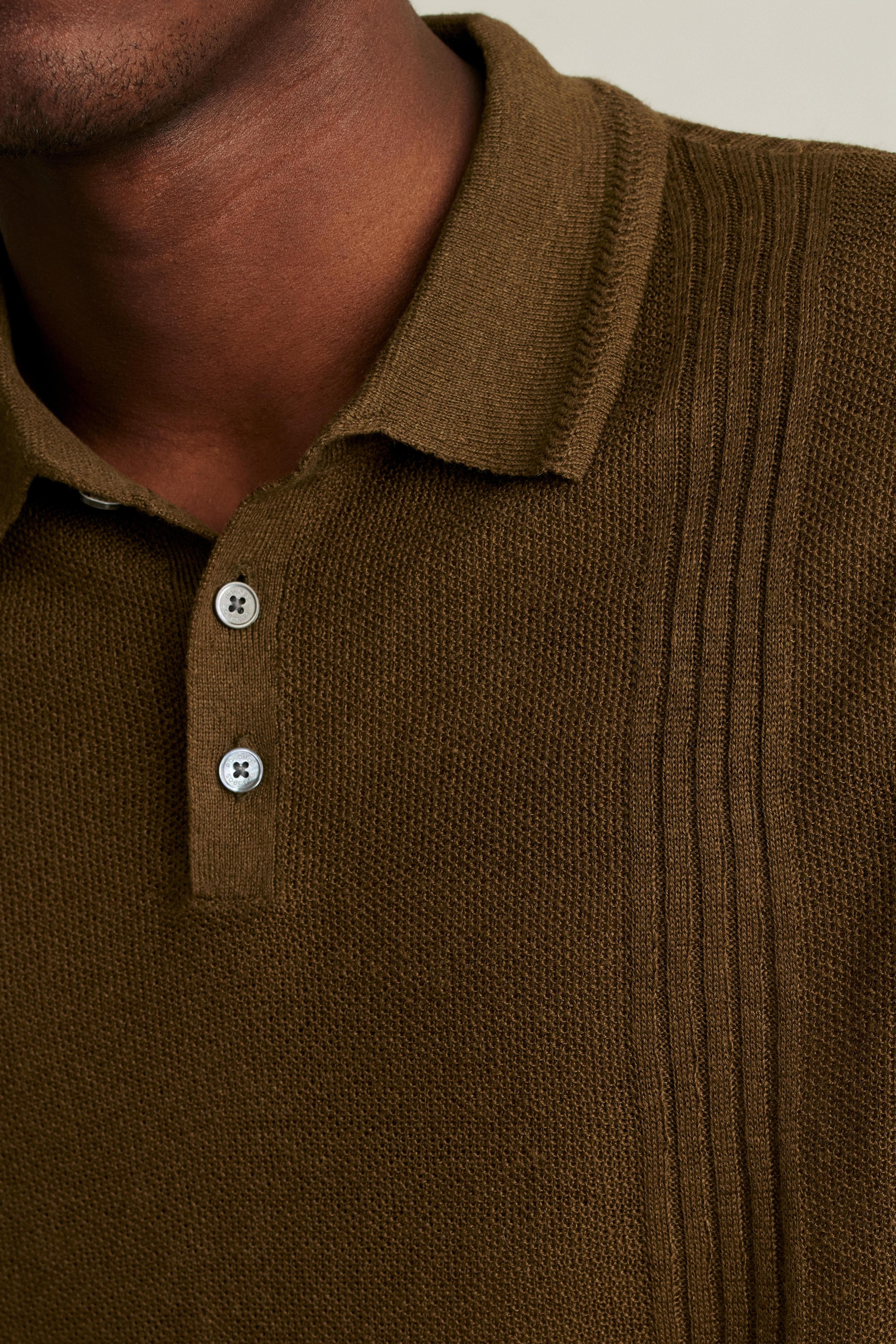 Hudson Italian Sweater Polo Product Image