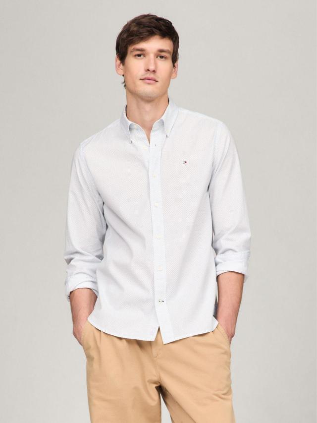 Tommy Hilfiger Men's Regular Fit Micro Print Shirt Product Image