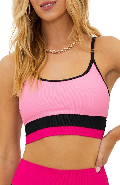 BEACH RIOT Eva Bikini Top in Pink. Product Image