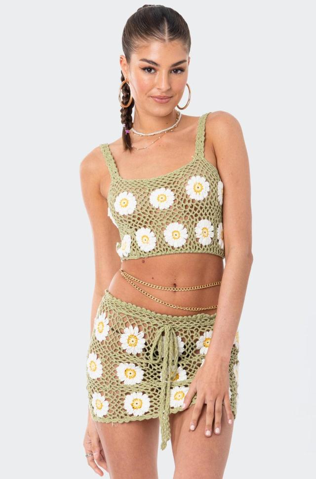 Daisy Crochet Crop Top Product Image