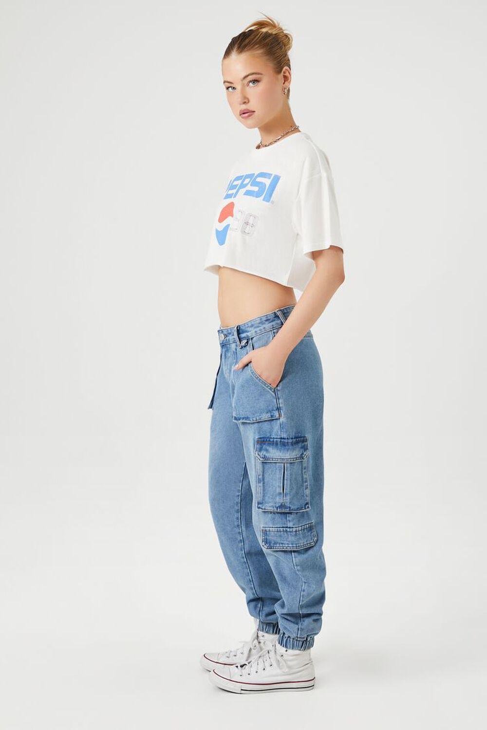 Stretch-Denim Cargo Joggers | Forever 21 Product Image