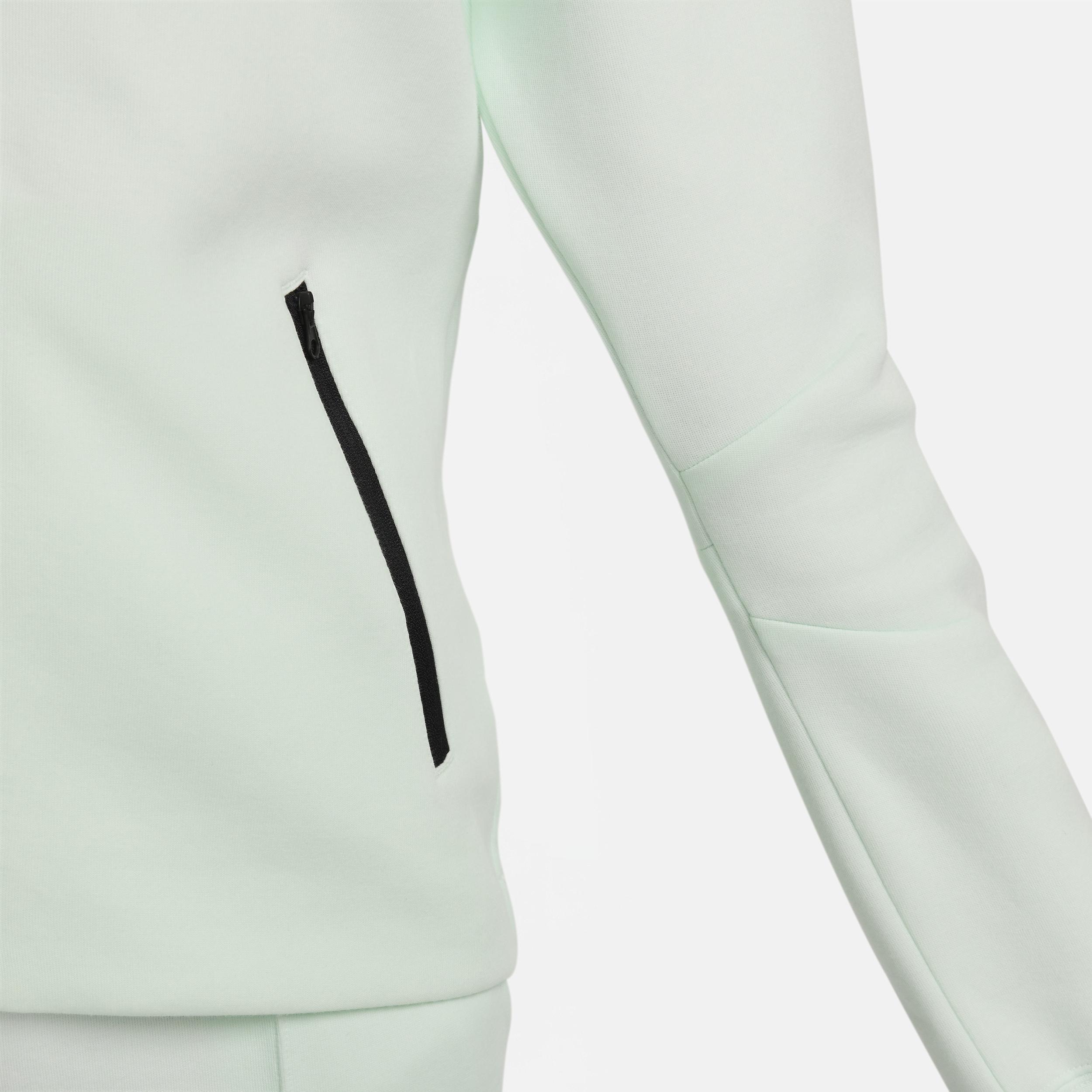 Nike Womens NSW Tech Fleece WR Full-Zip Hoodie - Barely Green/Black Product Image