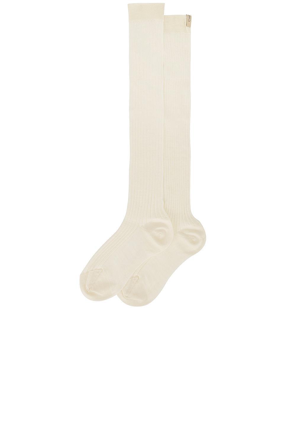 Comme Si The Knee High Sock in Grey Product Image