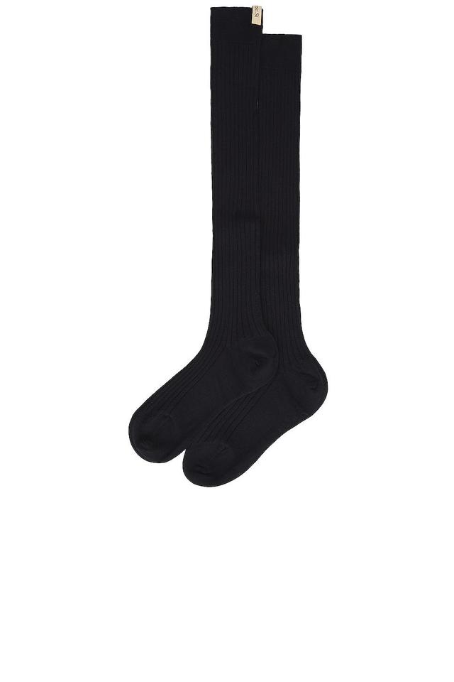 Comme Si The Knee High Sock in Grey Product Image