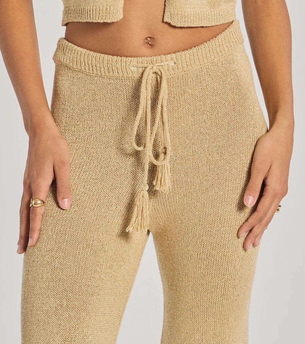 Cozy Luxe Lurex Knit Pants Product Image