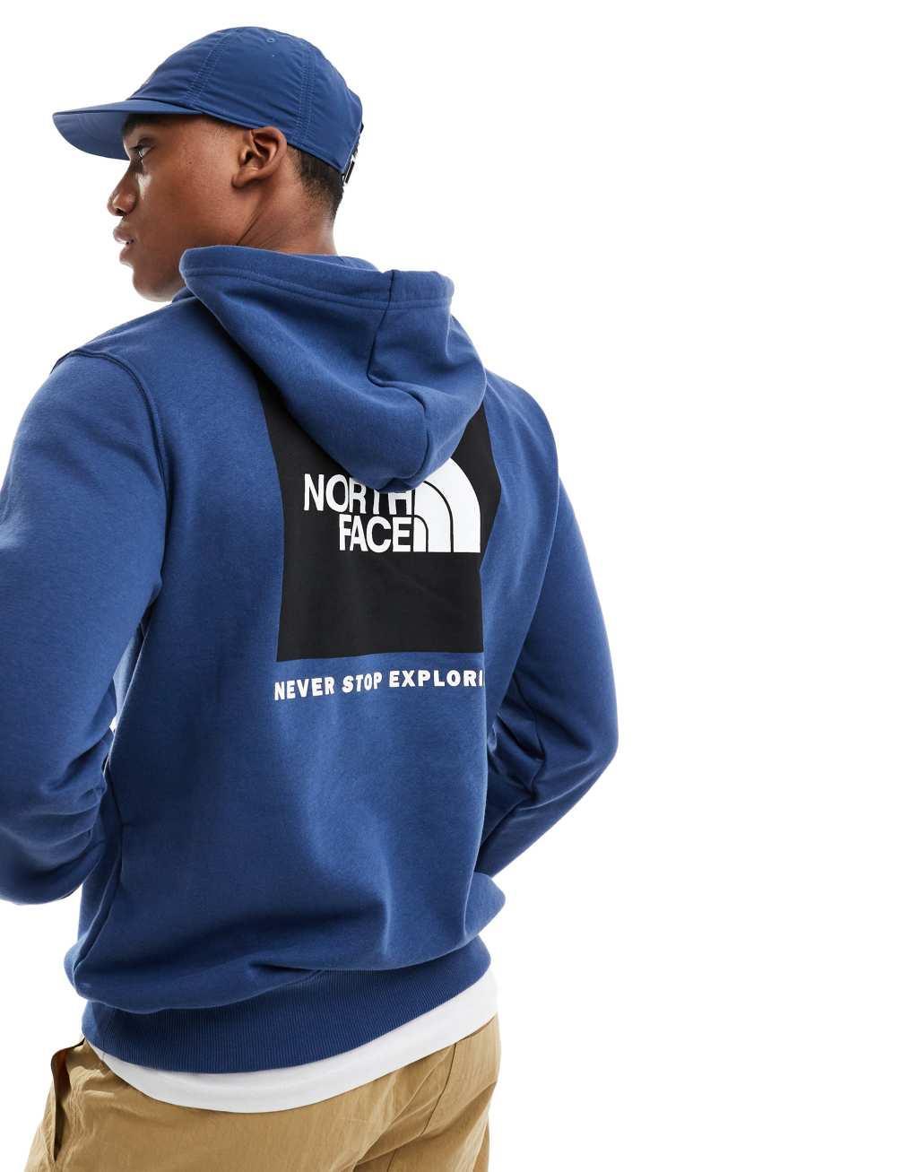 The North Face Box NSE hoodie in blue Product Image