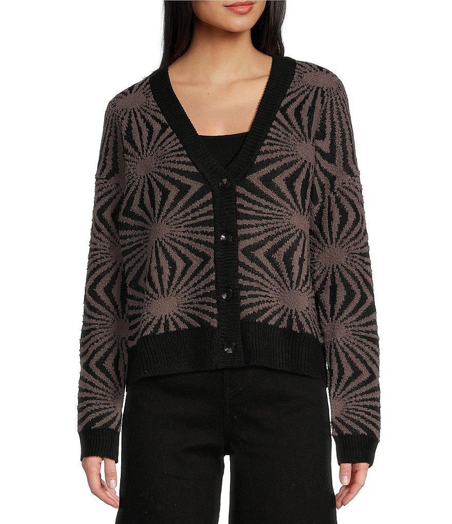 Volcom El Soltaria Long Sleeve Slouchy Fit Double Jacquard Cardigan product image