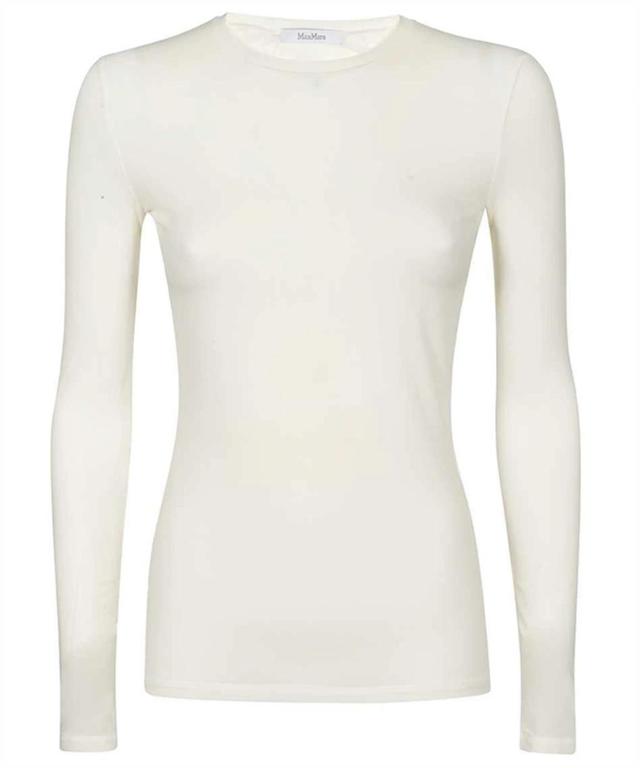 Gazza Long Sleeve Top In White Product Image