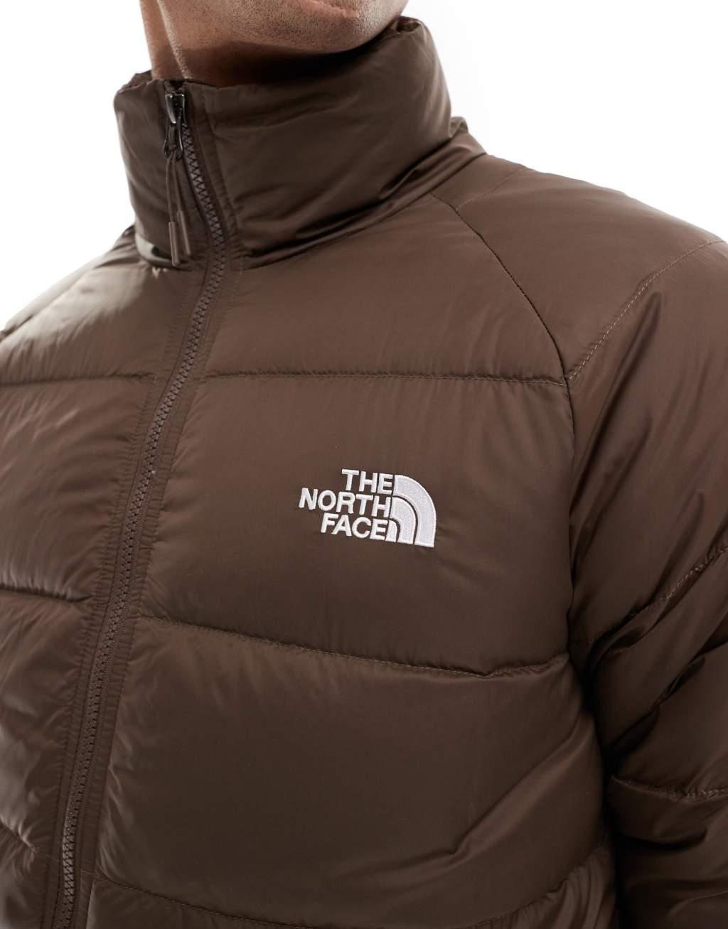 The North Face Hydrenalite down puffer jacket in smoky brown Product Image