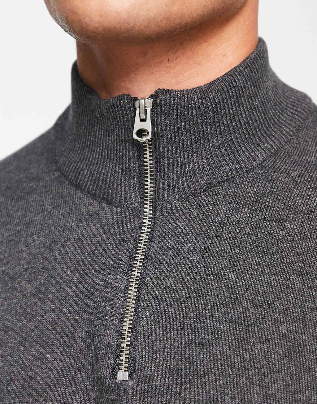 Only & Sons half zip knitted sweater Product Image