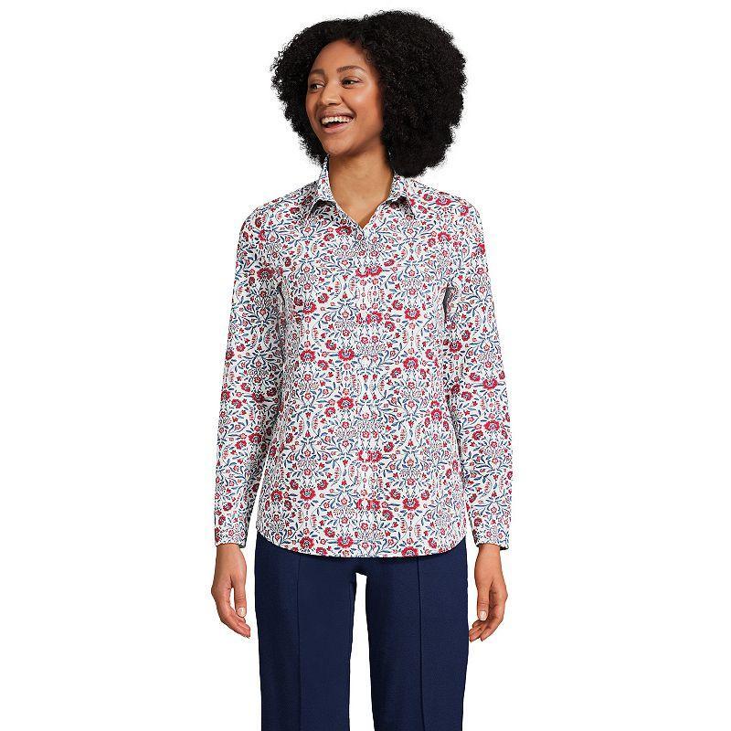 Womens Lands End No-Iron Supima Cotton Shirt Product Image