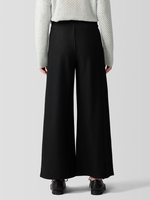 Felted Wool Jersey Wide-Leg Pant in Regenerative Wool Product Image