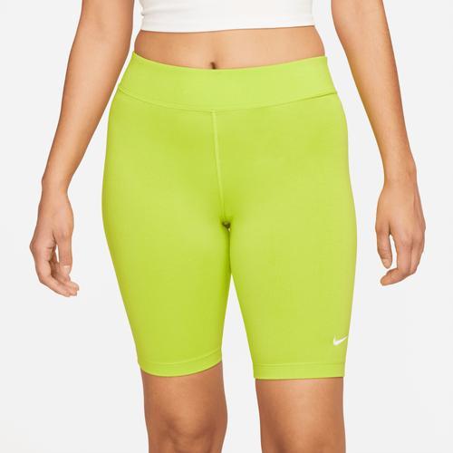 Nike Womens Nike Essential Bike LBR MR Shorts - Womens Green Product Image