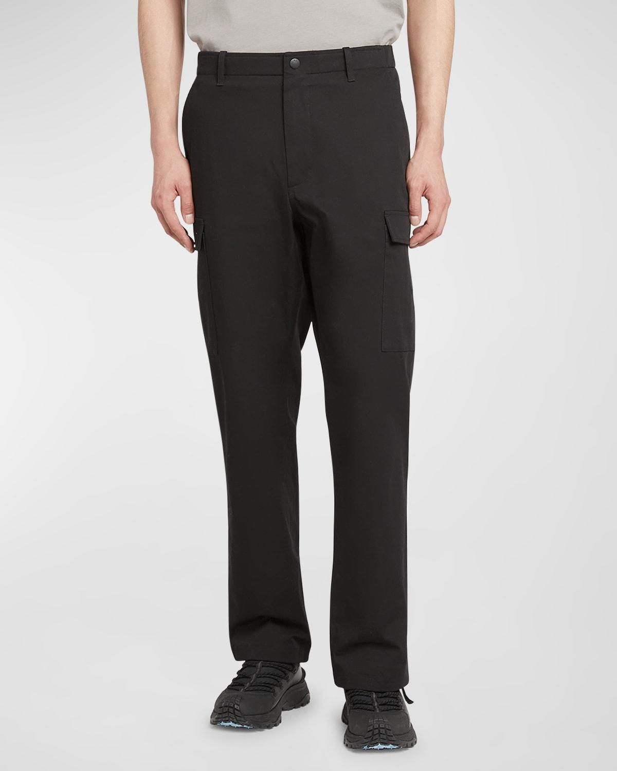 Men's Straight-Leg Stretch Cargo Trousers Product Image