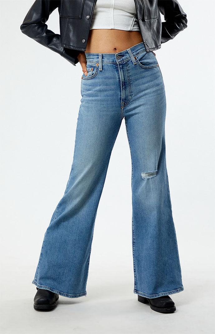 Levi's Women's Ripped Ribcage Bell Jeans - Product Image