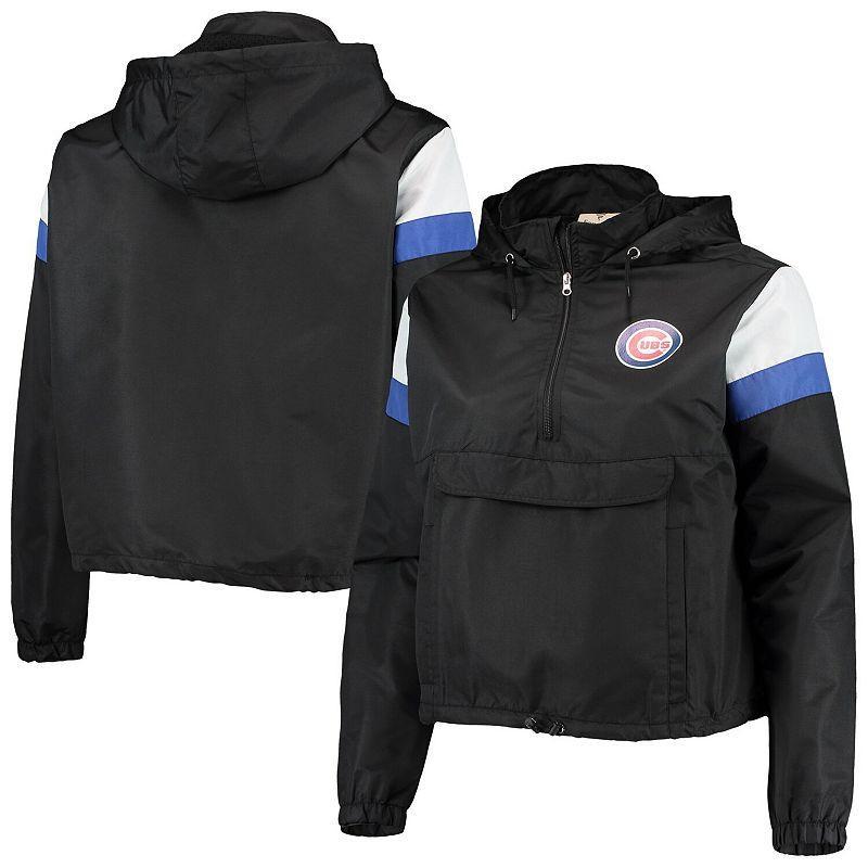 Womens /Royal Chicago Cubs Plus Size Anorak Quarter-Zip Hoodie Product Image