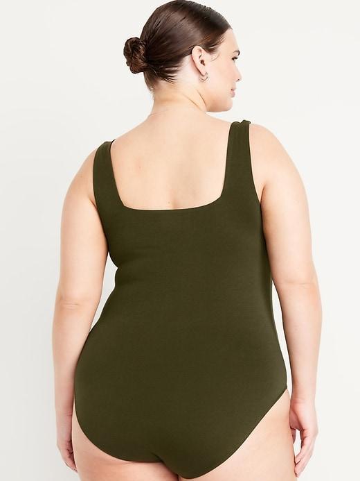 Square-Neck Tank Top Bodysuit Product Image