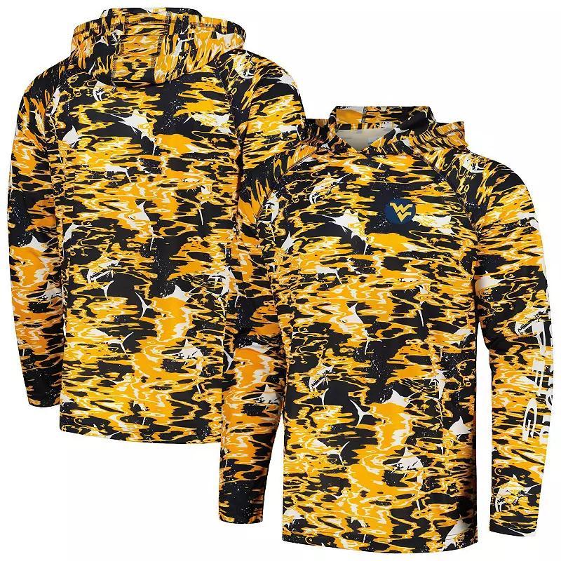 Columbia Men's Collegiate PFG Super Terminal Tackle Hoodie - West Virginia- Product Image