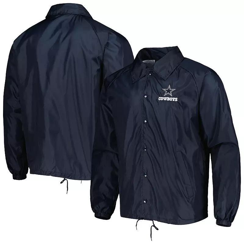 Mens Dunbrooke Dallas Cowboys Coaches Classic Raglan Full-Snap Windbreaker Jacket Blue Product Image