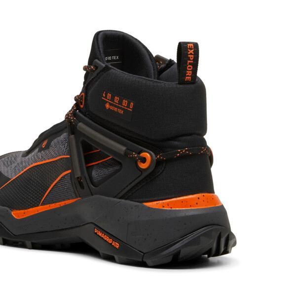 PUMA SEASONS Explore NITROâ¢ Mid GORE-TEXÂ® Men's Hiking Shoes in Black/Grey Skies/Flame Flicker Product Image