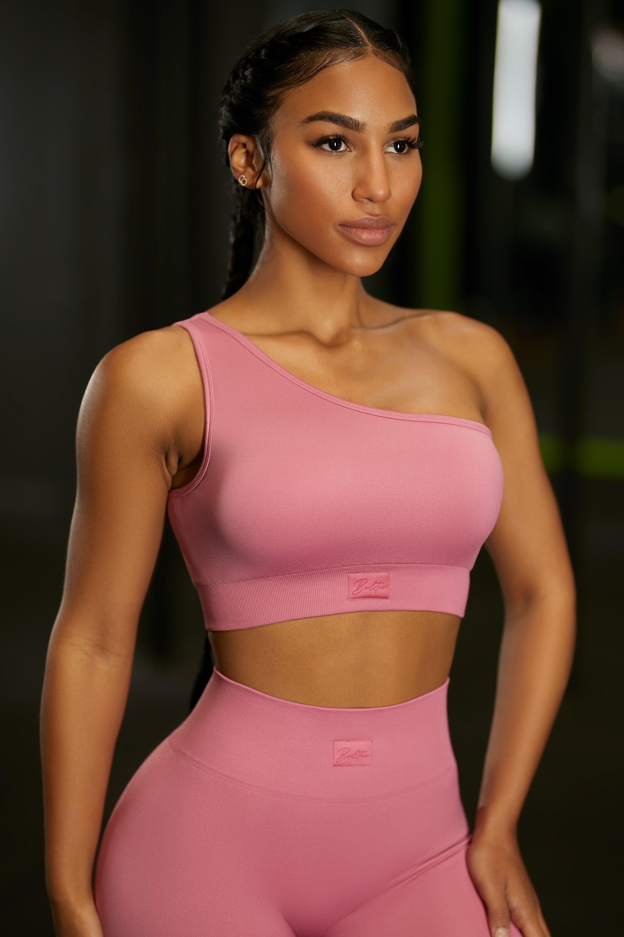 Asymmetric Crop Top in Pink Female product image