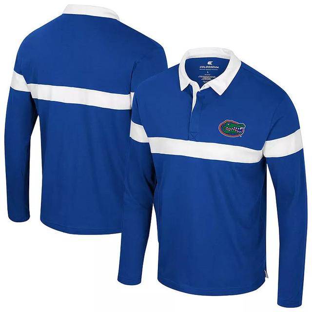 Mens Colosseum Royal Florida Gators Too Cool For School Long Sleeve Polo Product Image