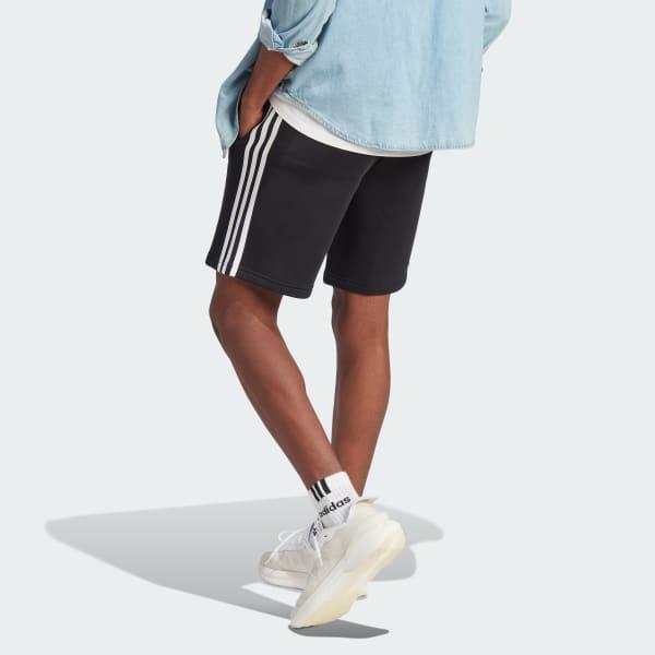 Essentials Fleece 3-Stripes Shorts Product Image