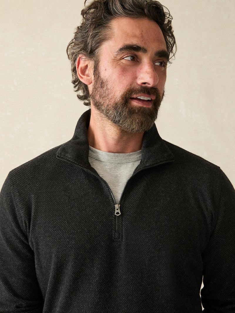 Legend™ Sweater Quarter Zip - Heathered Black Twill Product Image