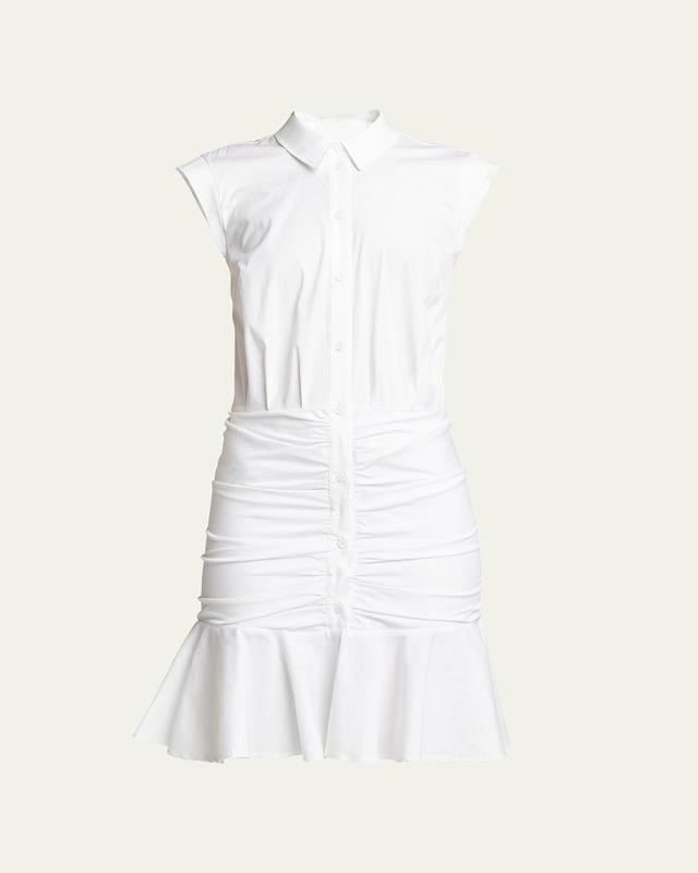 Veronica Beard Bell Ruched Shirtdress Product Image