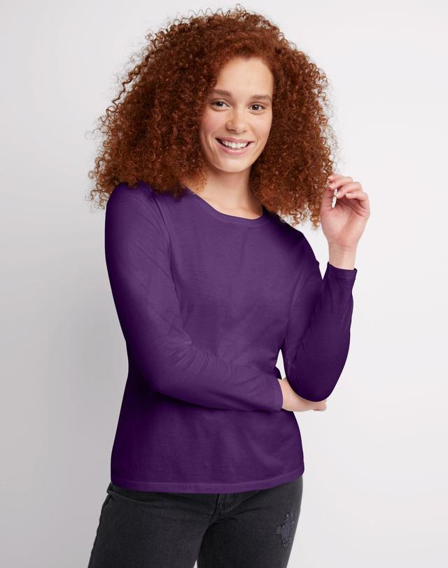 Womens Hanes Originals Long Sleeve Tee Product Image