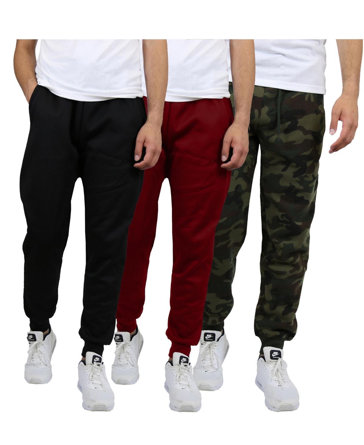 Blue Ice Mens Modern Fit Heavyweight Classic Fleece Jogger Sweatpants- 3 Pack Product Image