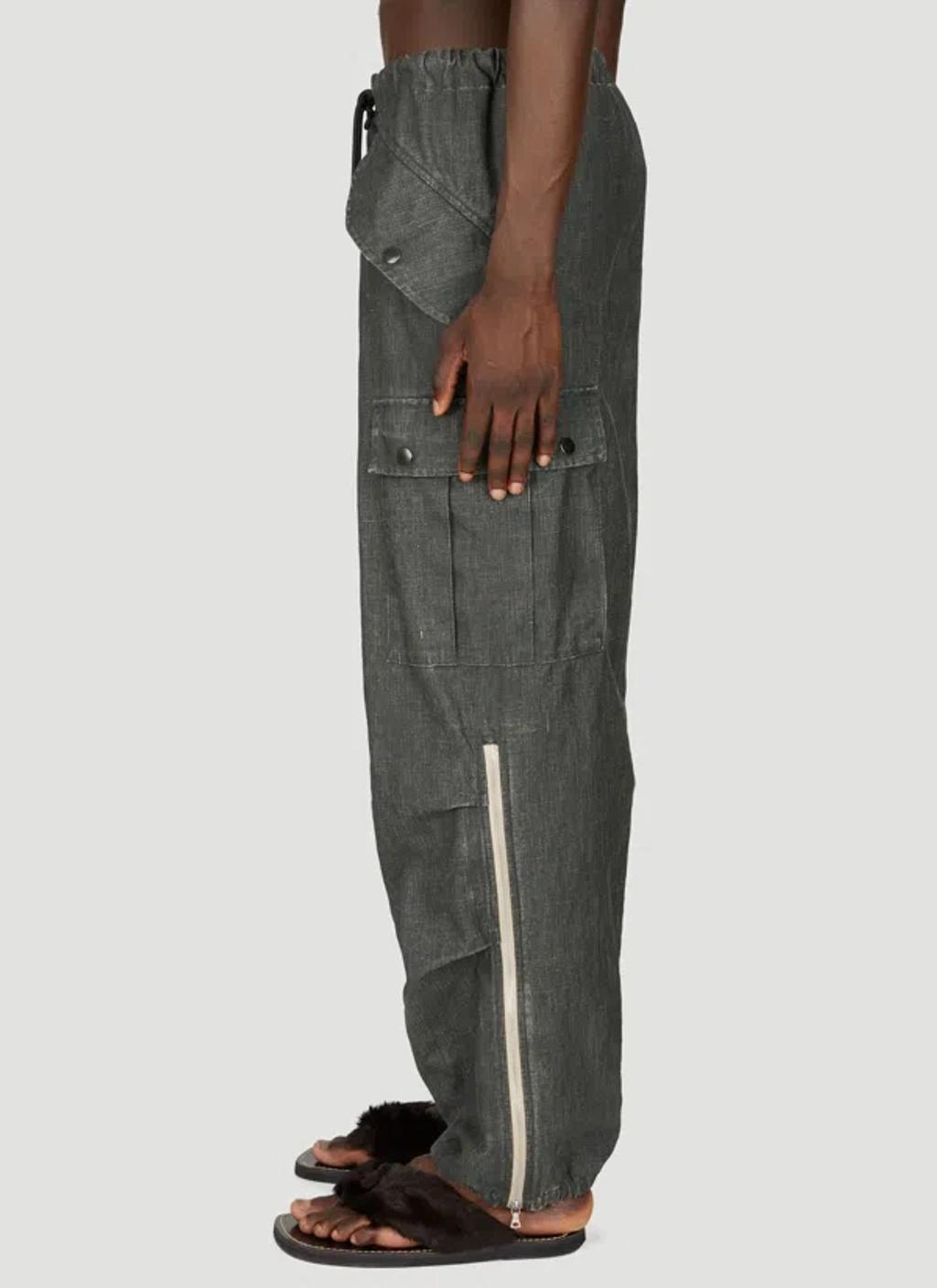 DRIES VAN NOTEN Pants In Gray Product Image