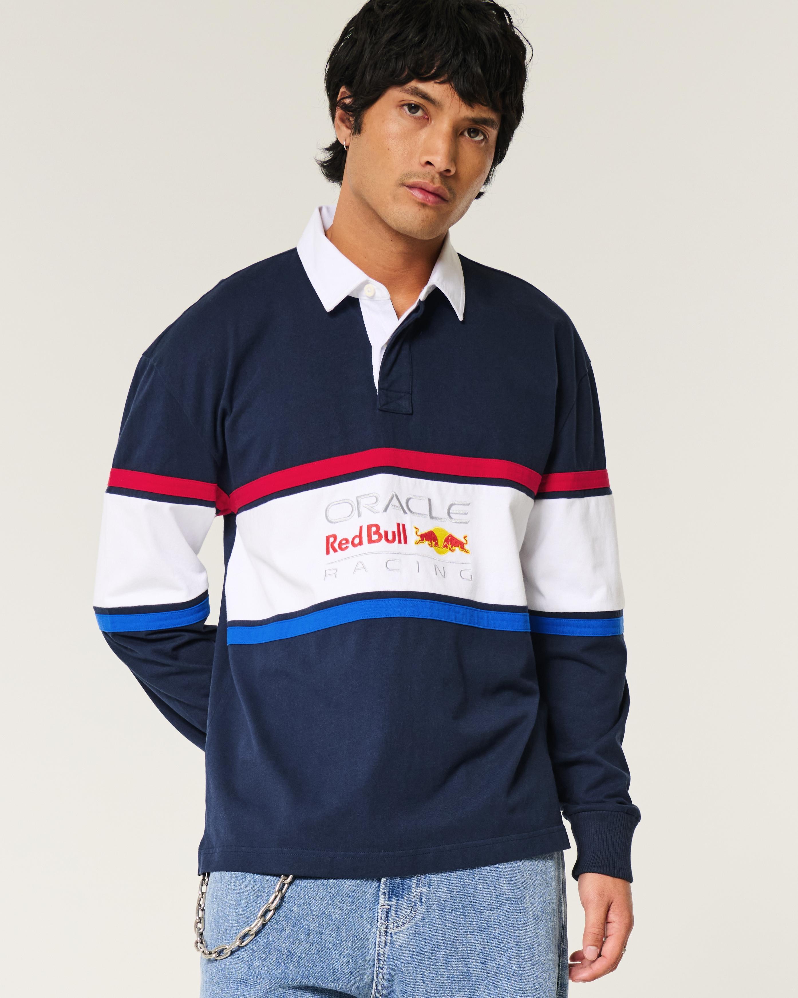 Boxy Heavyweight Oracle Red Bull Racing Graphic Rugby Polo Product Image