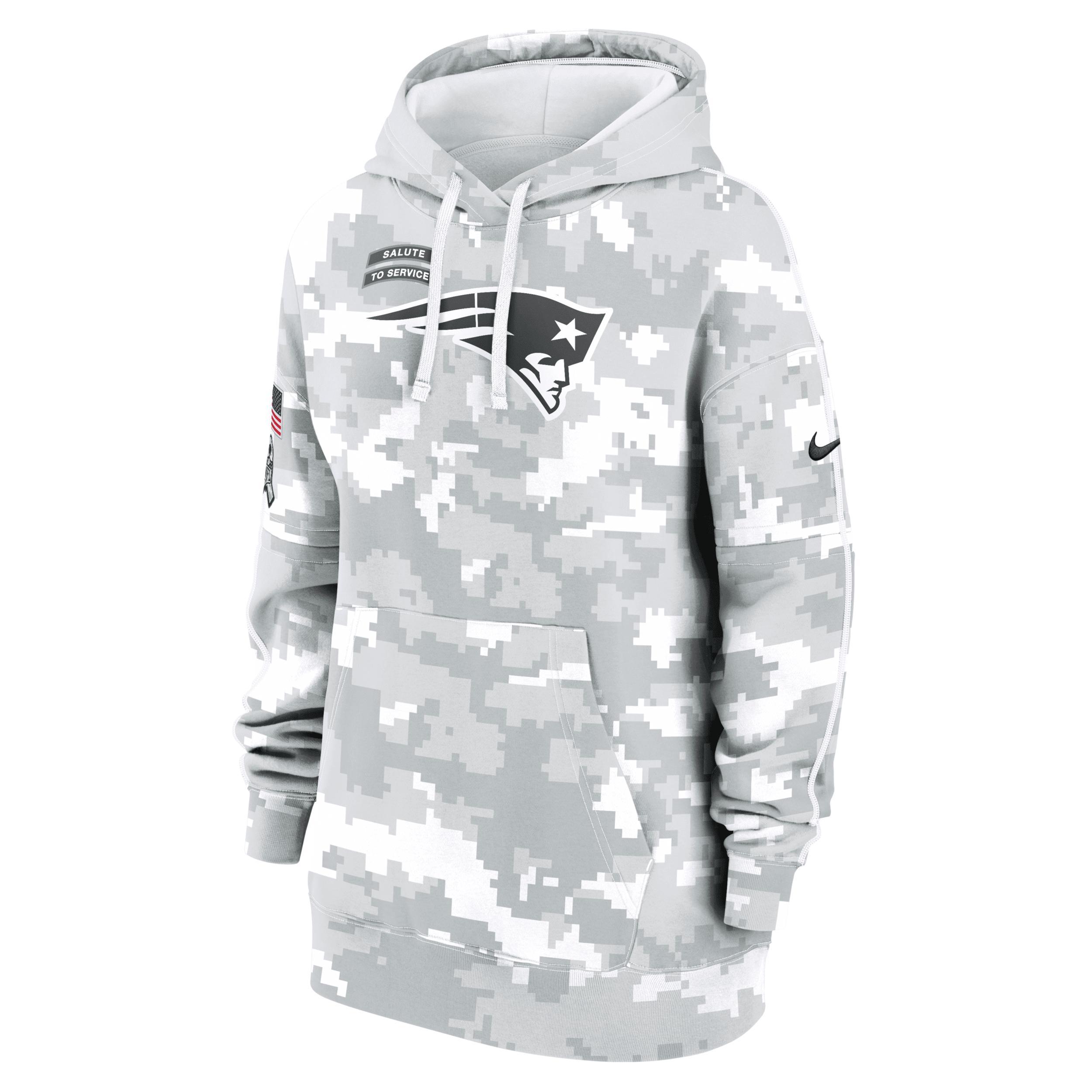 New England Patriots Salute to Service Primary Edge Club Women's Nike NFL Pullover Hoodie Product Image