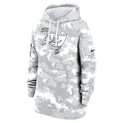 Tampa Bay Buccaneers Salute to Service Primary Edge Club Nike Womens NFL Pullover Hoodie Product Image