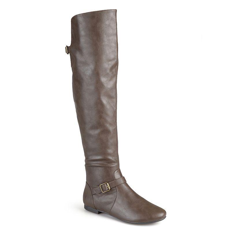 Journee Collection Loft Womens Knee-High Riding Boots, Girls Brown Product Image