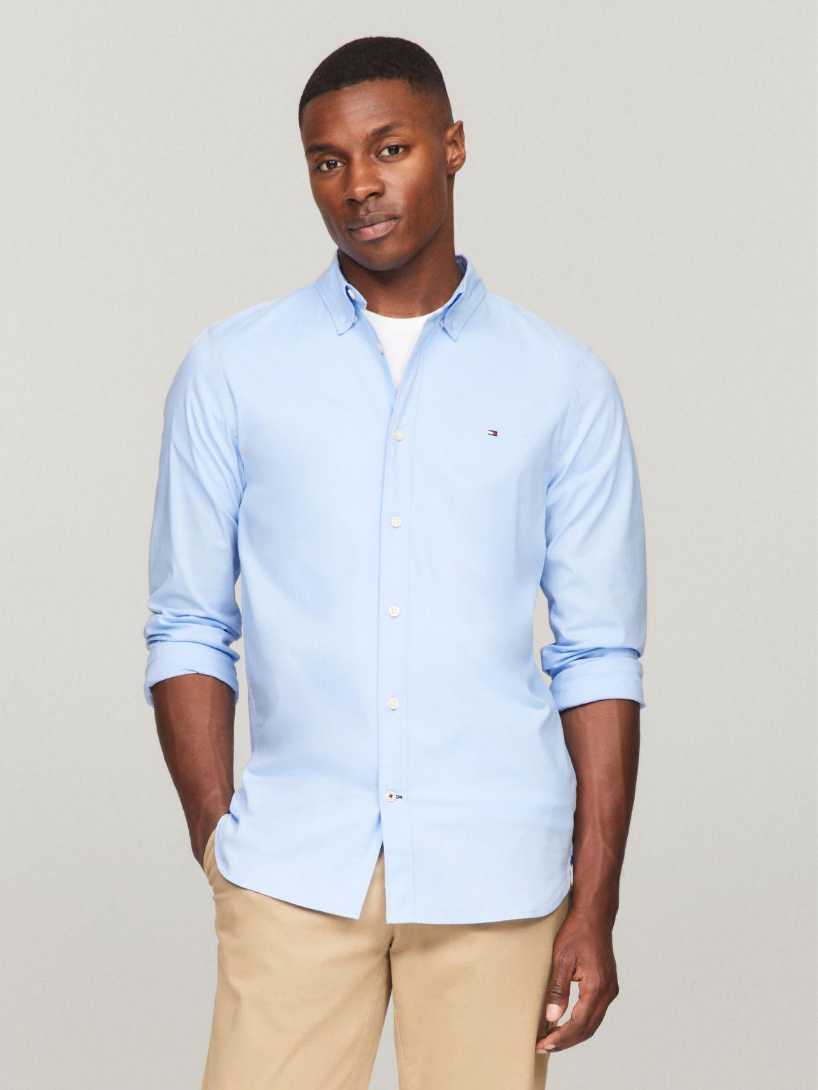 Tommy Hilfiger Men's THFlex Slim Fit Poplin Shirt Product Image