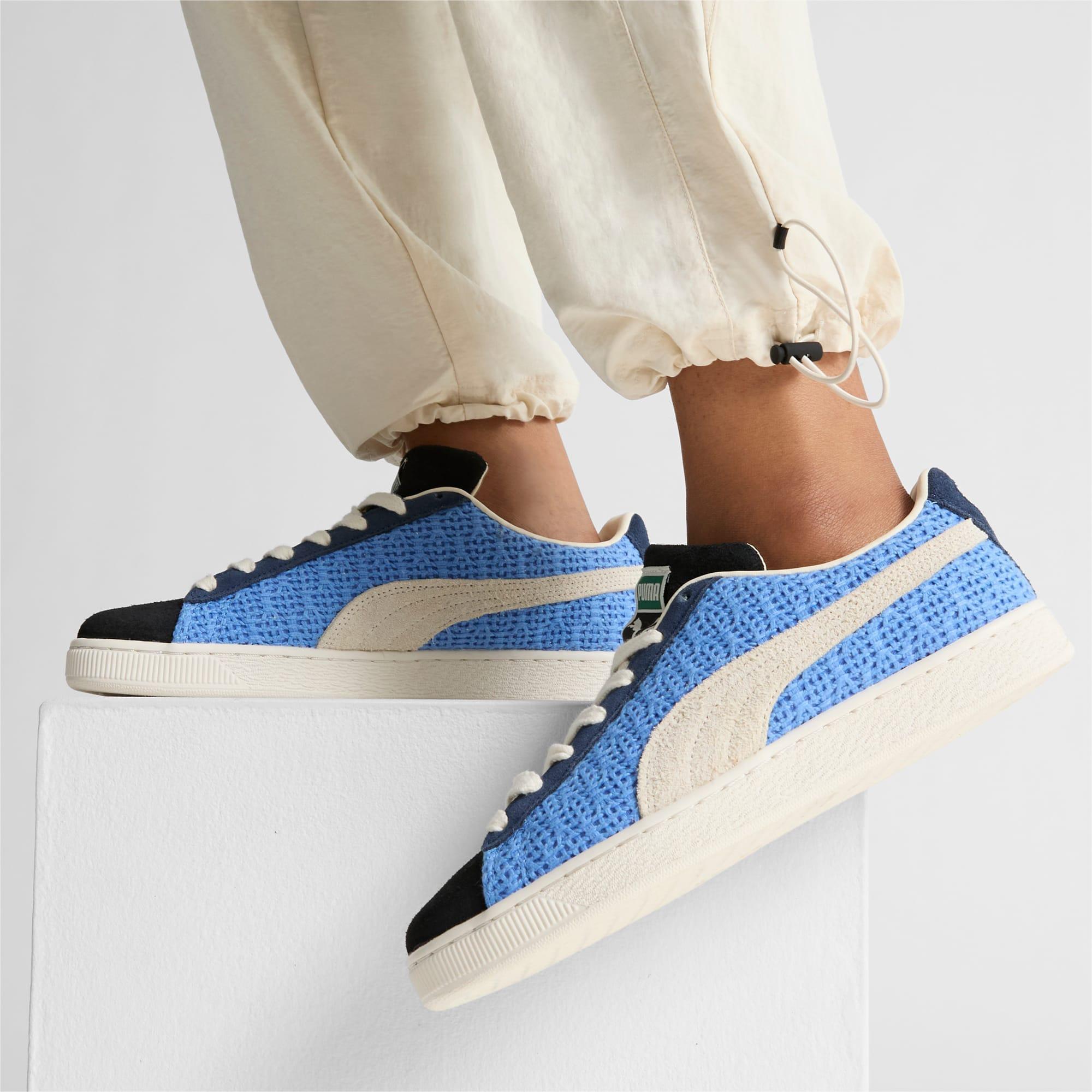 Suede Crochet Sneakers Product Image