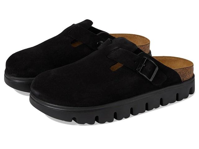 Birkenstock Womens Boston Chunky Suede Platform Clogs Product Image