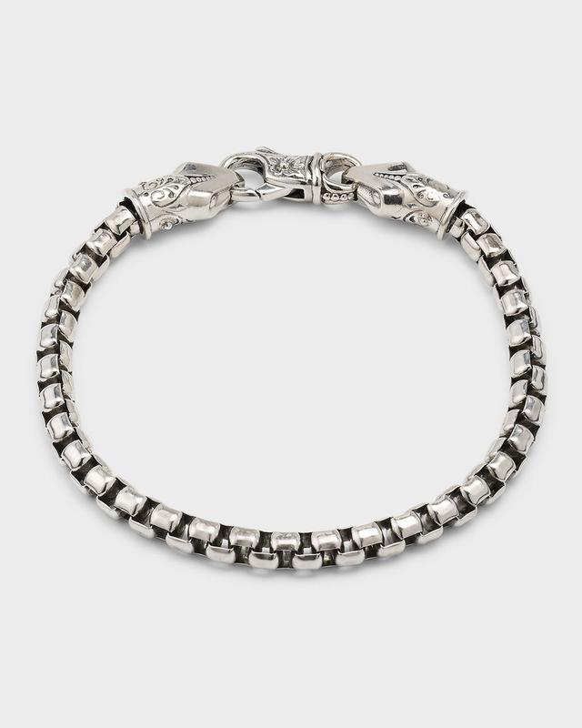 Mens Sterling SIlver Chain Bracelet Product Image