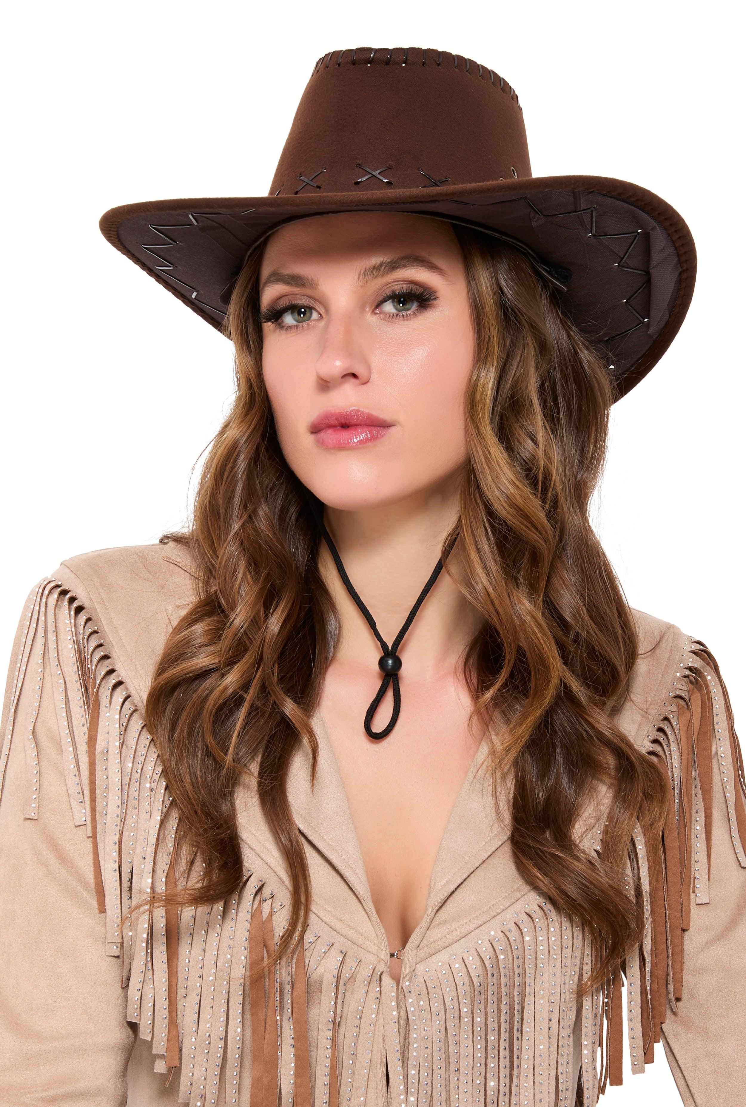 Womens Chin Strap Cowboy Hat product image