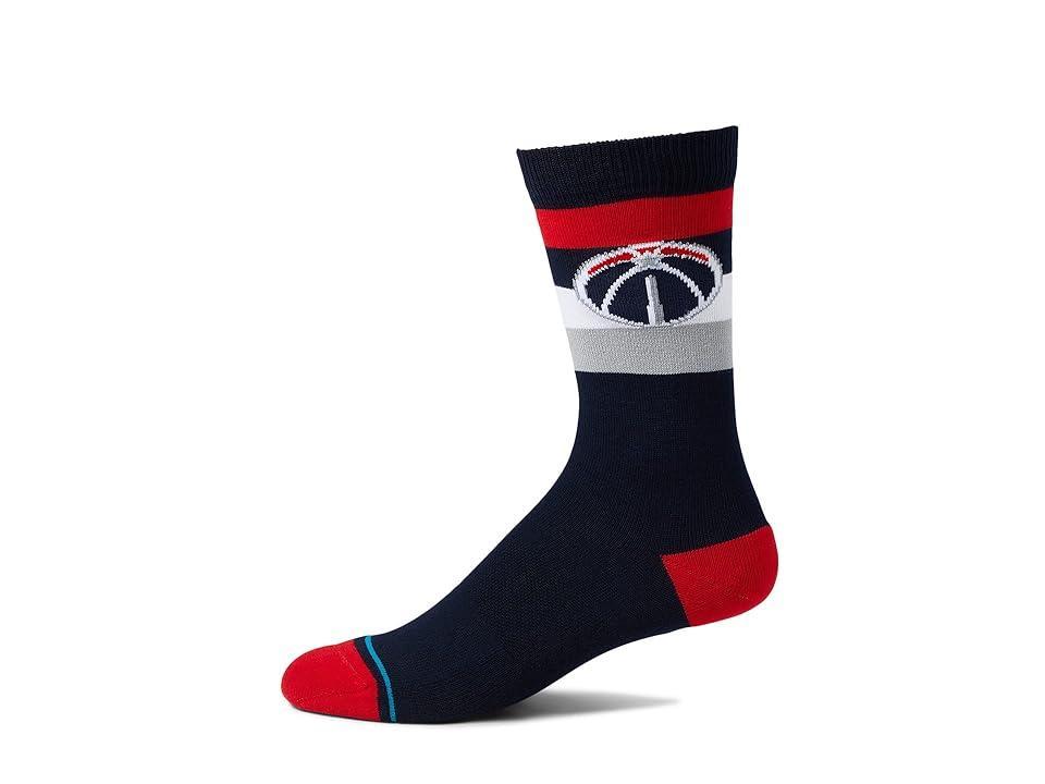 Stance Washington Wizards Stripe Crew Socks, Mens Blue Product Image