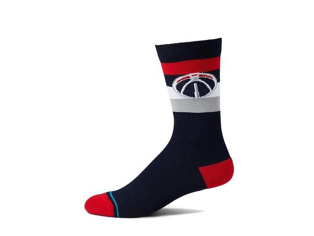 Stance Washington Wizards Stripe Crew Socks, Mens Wiz Blue Product Image