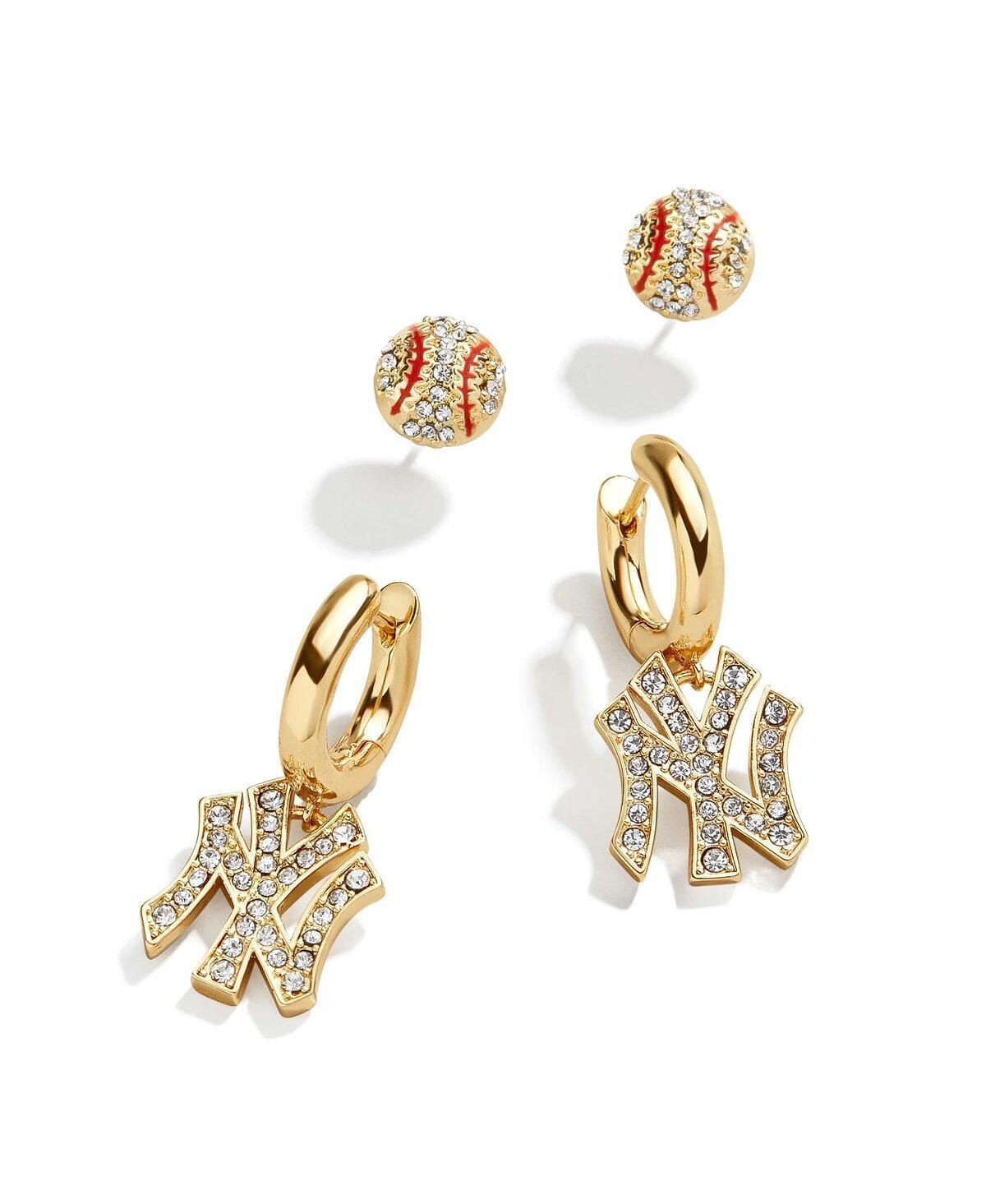 Womens Baublebar New York Yankees 2-Pack Earrings Set Product Image