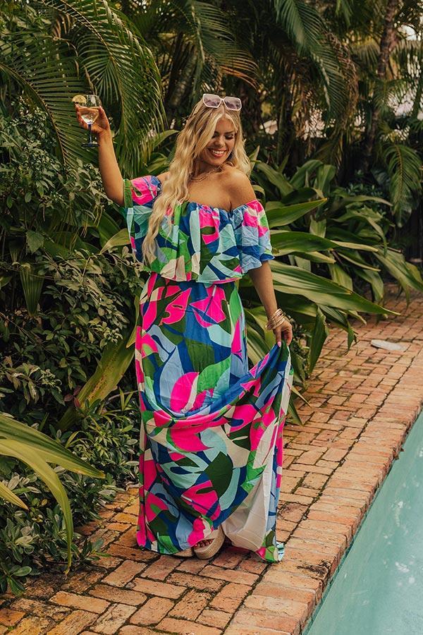 Palm Paradise Maxi Dress Curves Product Image