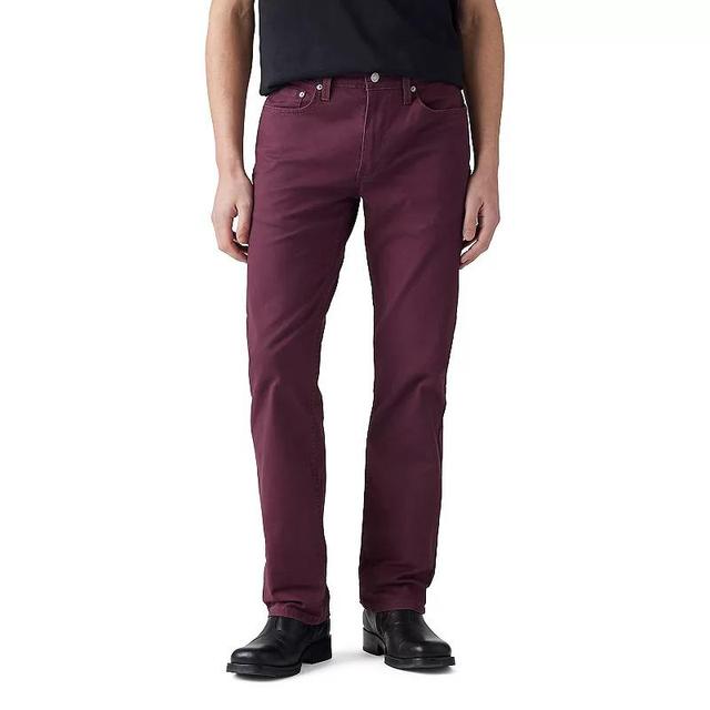 Mens Levis 514 Straight Fit Flex Jeans Deep Red Product Image