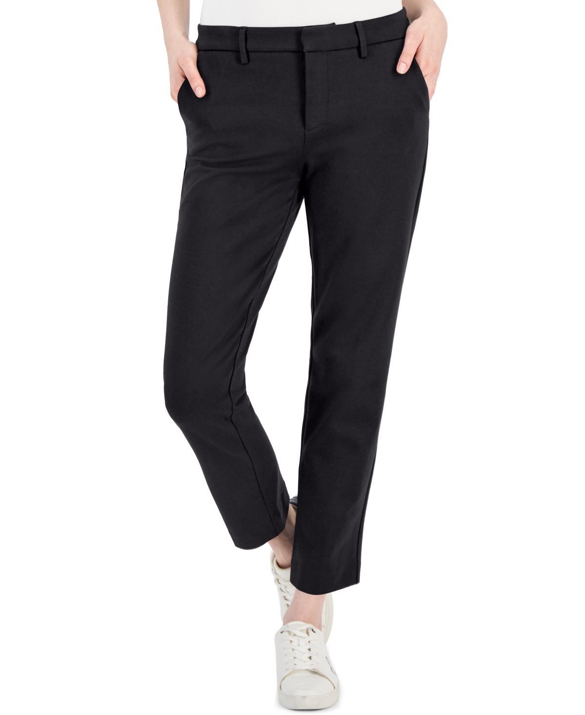 Tommy Hilfiger Womens Th Flex Straight-Leg Ankle Ponte Pants Product Image