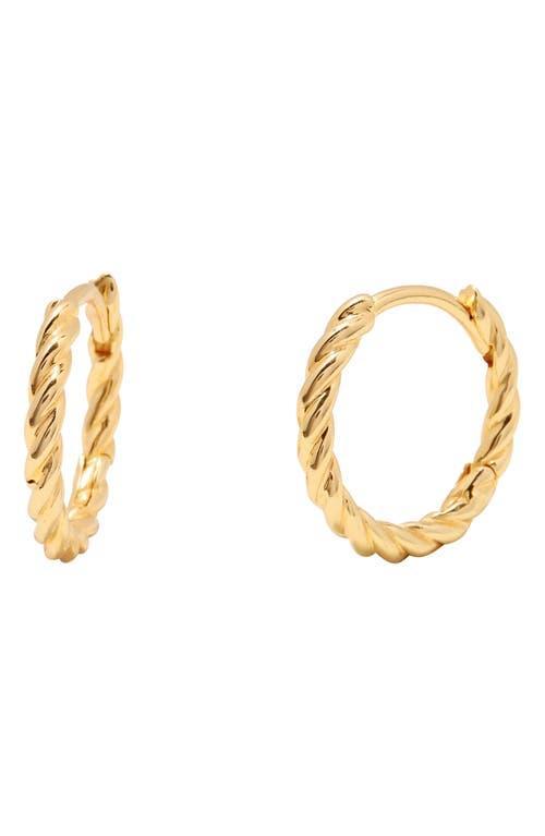 Brook and York Lottie Twisted Hoop Earrings Product Image