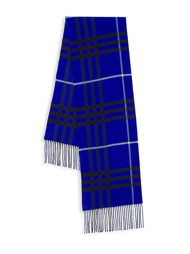 Mens Check Wool-Cashmere Scarf Product Image